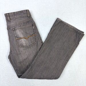 Guess Jeans Laredo Mens 32x30 Faded Brown Gray Straight Leg Denim AST074 Y2K